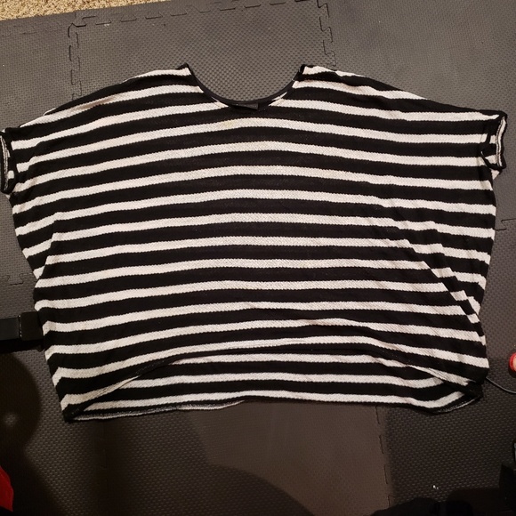 Lane Bryant Tops - Oversized Stripe Knit Shirt Lane Bryant Tops - Oversized Stripe Knit Shirt